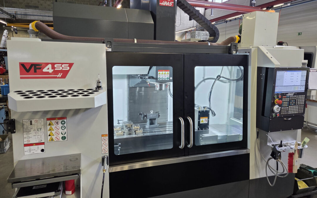 Neue Produktionskapazität: CNC-Bearbeitungszentrum HAAS VF-4SS mit 4. Achse HRT210